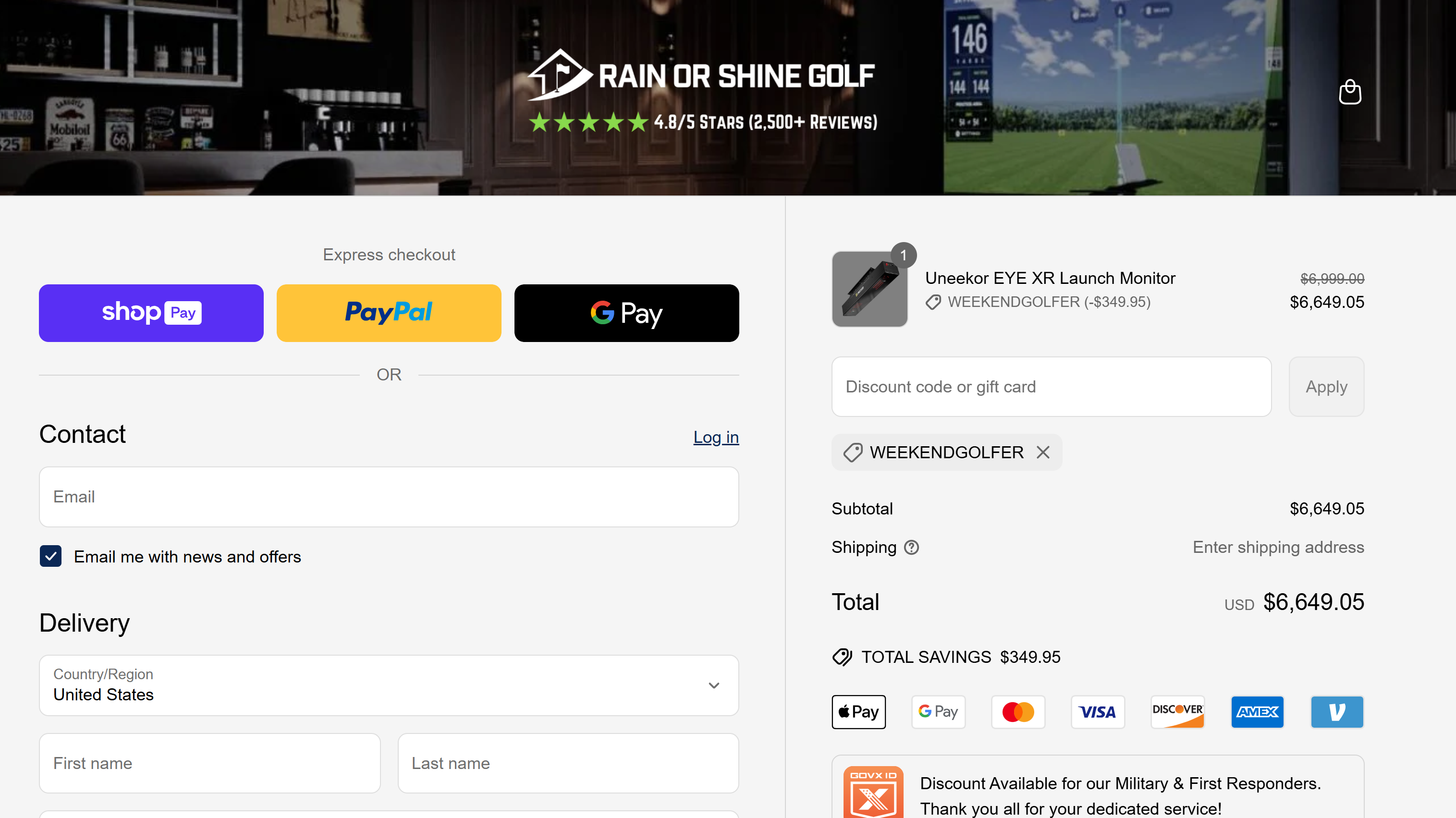 Rain or Shine Golf